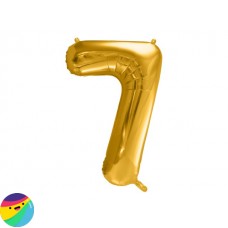 Folija balon - Številka 7 Zlate barve